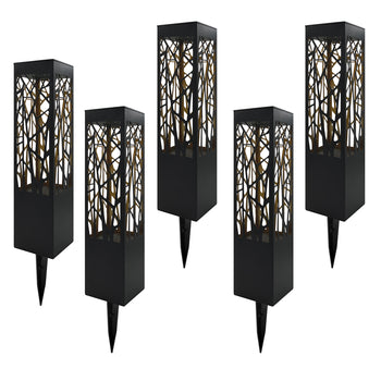 30 Lumen Solar Bollard Path Light, Set of 5