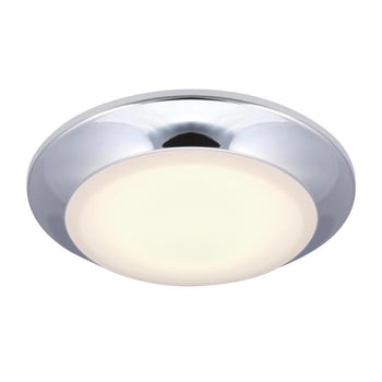 7.5-Inch Makira 16W Dimmable LED Flush, Chrome Finish