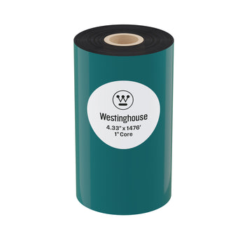 Thermal Transfer Ribbon, Black, 1 Roll, 1 Inch Core, 4.33