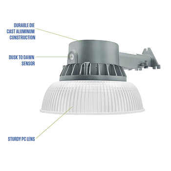 5000 Lumen Wired LED Barn Light