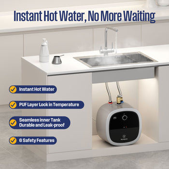 2.5 Gallon Electric Mini Tank Water Heater