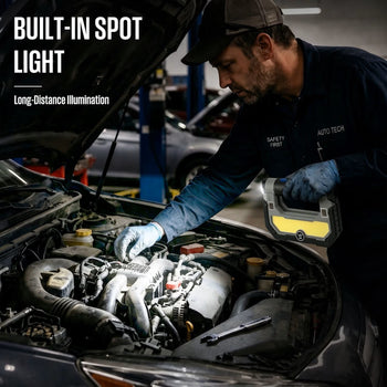 2000-Lumen Foldable Rechargeable COB LED Work Light