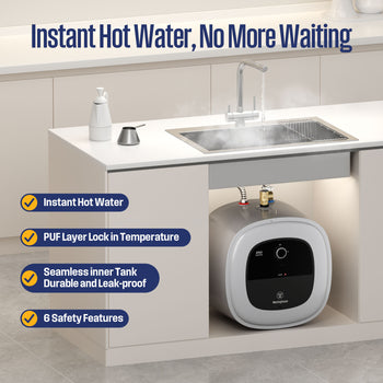 8 Gallon Electric Mini Tank Water Heater