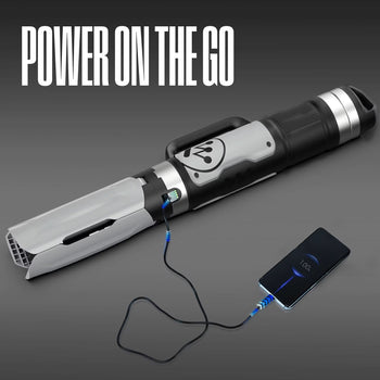 Rechargeable 5000 Lumen LED Work Light With 360° Illumination and Power Bank