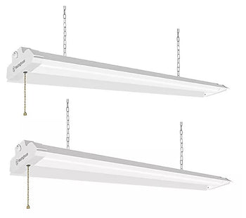 6000 Lumen LED Shop Light with Frosted Lens, 2 Pack