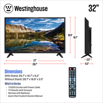 32″ HD DVD Combo TV
