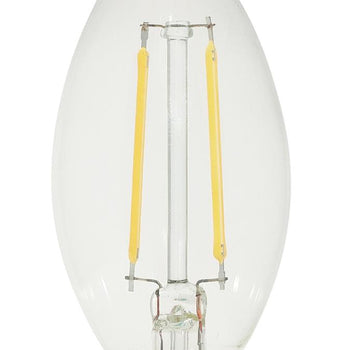 3.3W CA11 Filament LED Dimmable Clear 2700K E12 (Candelabra) Base, 120 Volt, Box