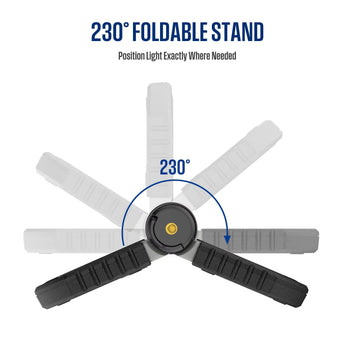 2000-Lumen Foldable Rechargeable COB LED Work Light