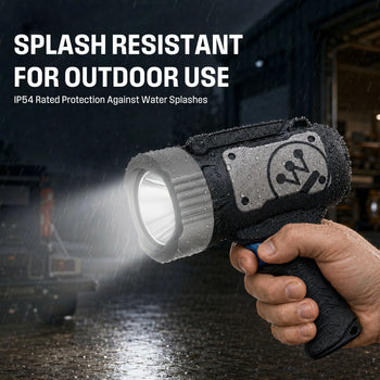2000-Lumen Rechargeable LED Spotlight with USB Power Bank