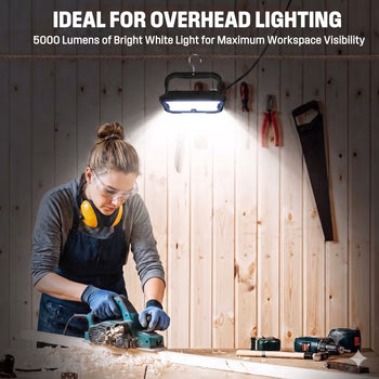 5000-Lumen Corded COB LED Work Light