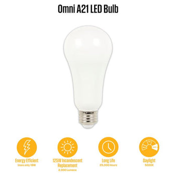 19 Watt (125 Watt Equivalent) Omni A21 LED Light Bulb