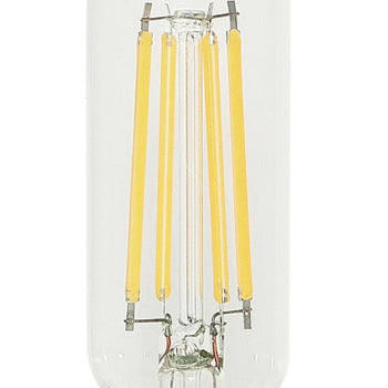 5W T8 Filament LED Dimmable Clear 2700K E12 (Candelabra) Base