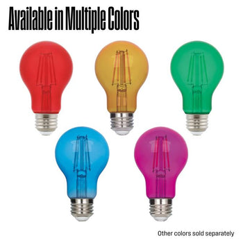 4.5 Watt (40 Watt Equivalent) A19 Filament LED Light Bulb, Pink