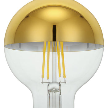 5.5 Watt G25 Flood Dimmable Filament LED Light Bulb 1/2 Gold Medium (E26) Base, 3-Pack
