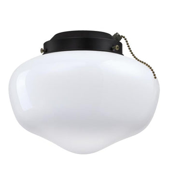 One-Light Schoolhouse Ceiling Fan Light Kit, Indoor/Outdoor