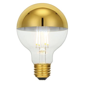 5.5 Watt G25 Flood Dimmable Filament LED Light Bulb 1/2 Gold Medium (E26) Base, 3-Pack