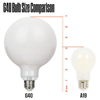 8 Watt (100 Watt Equivalent) G40 Omni Dimmable Filament LED