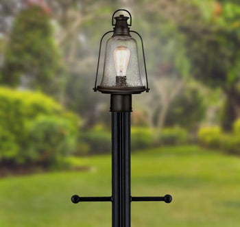 Fixture Post, Textured Black Finish