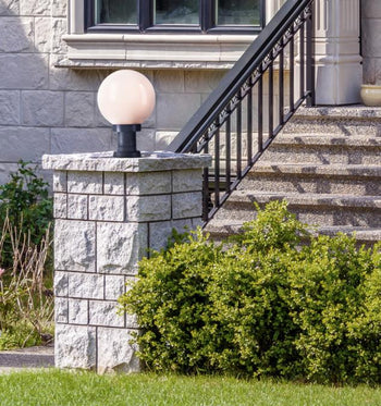 Pedestal Mount for Post-Top Fixture, Textured Black Finish