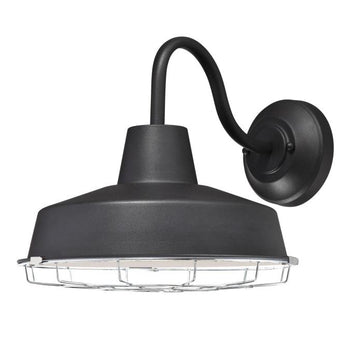 Academy Dimmable LED Wall Fixture, Textured Black Finish
