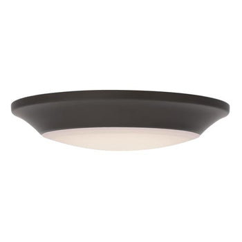6-Inch Makira 11W Dimmable LED Flush, Black-Bronze Finish