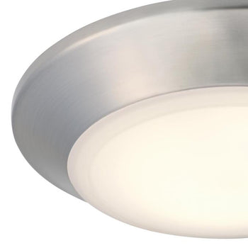 6-Inch Makira 11W Dimmable LED Flush, Brushed Nickel Finish
