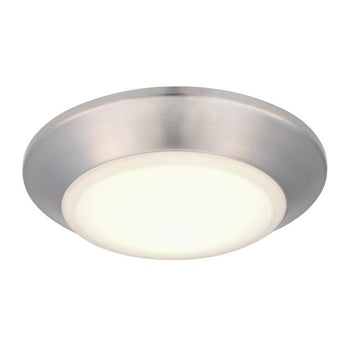 6-Inch Makira 11W Dimmable LED Flush, Brushed Nickel Finish
