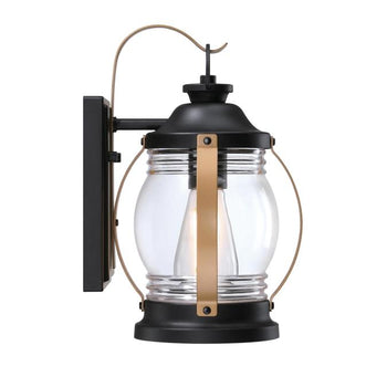 Canyon 8 Inch, One-Light Outdoor Matte Black Wall Fixture