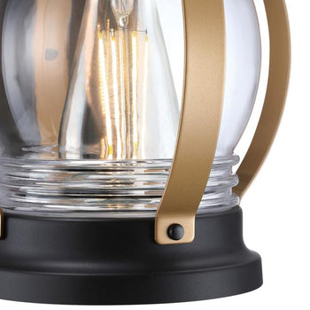 Canyon 8 Inch, One-Light Outdoor Matte Black Wall Fixture