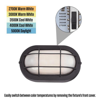 9 Inch, 6-Watt Dimmable LED Outdoor Wall Fixture