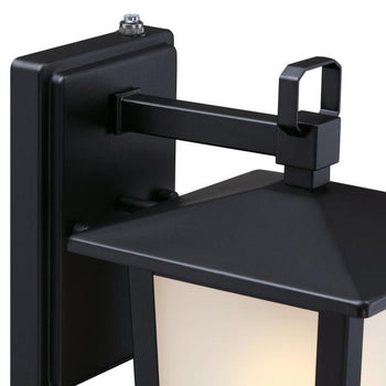 Bedingfield 7 Inch, One-Light Matte Black Outdoor Wall Fixture with Dusk to Dawn Sensor