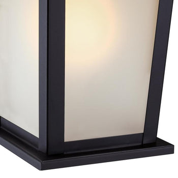 Bedingfield 7 Inch, One-Light Matte Black Outdoor Wall Fixture with Dusk to Dawn Sensor