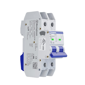 50A 2 Pole Miniature Circuit Breaker C Curve