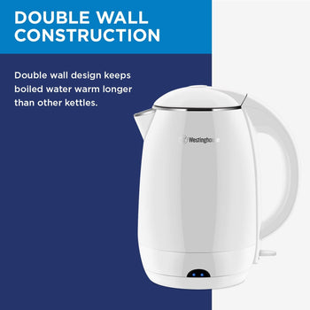 Electric Cordless Kettle - White