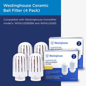 Ceramic Ball Filter Humidifiers WSHUMH412 & WSHUMH523 (2 Pack)