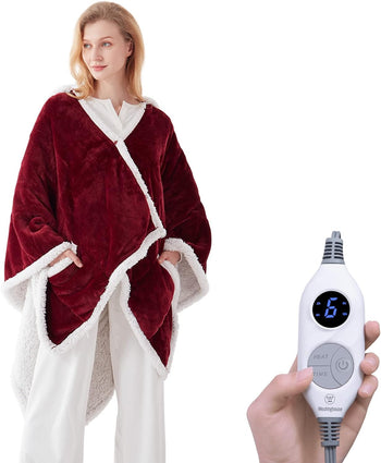 Wearable Heated Hoodie Blanket 60