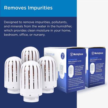 Ceramic Ball Filter Humidifiers WSHUMH412 & WSHUMH523 (2 Pack)