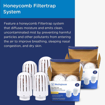 Ceramic Ball Filter Humidifiers WSHUMH412 & WSHUMH523 (2 Pack)