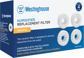 Humidifier Replacement Filter - Set of 4 Ceramic Ball Filters with Honeycomb Filtertrap System and Soft and Healthy Mist - Maintains Clean and Breathable Air