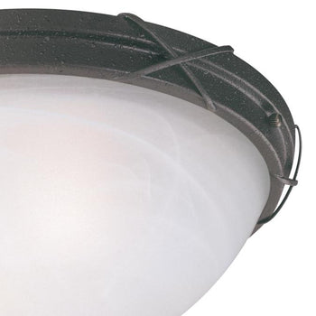 Claremont Two-Light Outdoor Flush Fixture