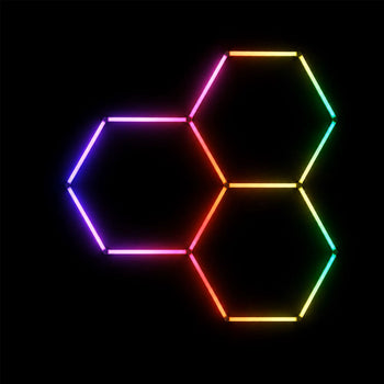 Color-Changing LED Hex Light Kit with Remote Control