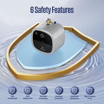 2.5 Gallon Electric Mini Tank Water Heater