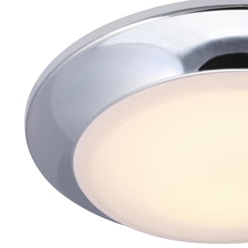 7.5-Inch Makira 16W Dimmable LED Flush, Chrome Finish