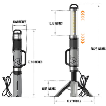 Corded 10000 Lumen LED Tripod Work Light With 360° Illumination