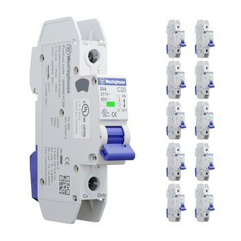 20A 1 Pole Miniature Circuit Breaker C Curve (Pack of 10)