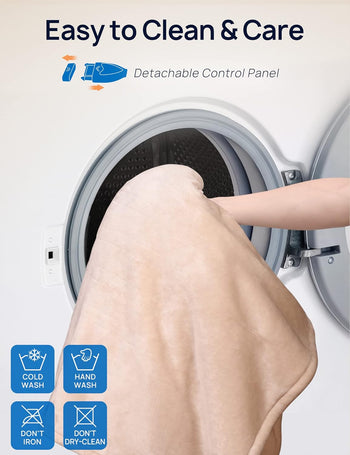 Electric Heated Throw with Foot Pocket 50