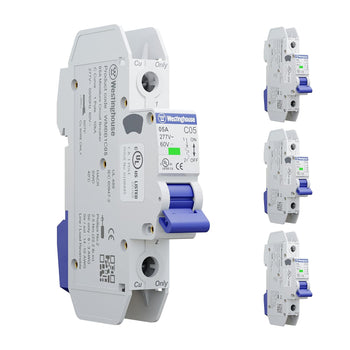 5A 1 Pole Miniature Circuit Breaker C Curve (Pack of 3)