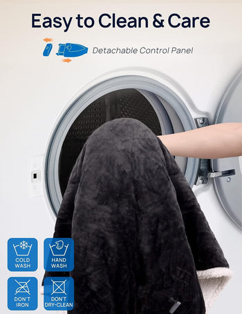 Wearable Heated Hoodie Blanket 60