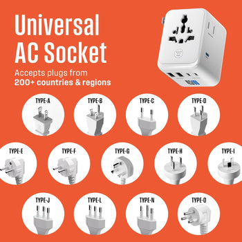 WGo 45W PD Universal Travel Adapter