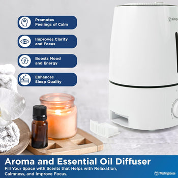 Cool Mist Ultrasonic Humidifier 3L Bottom Fill